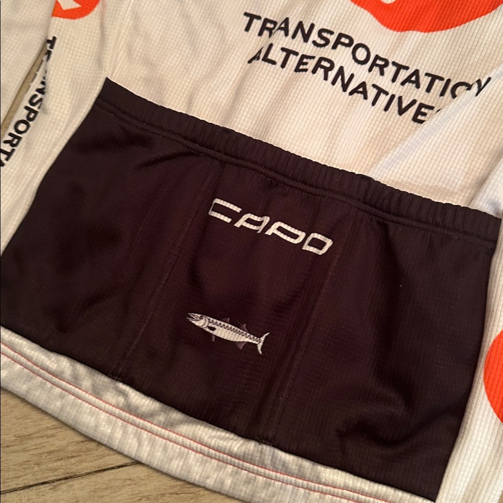 Women's Capo Cycling Jacket Performance Orange White size S - Picture 7 of 7